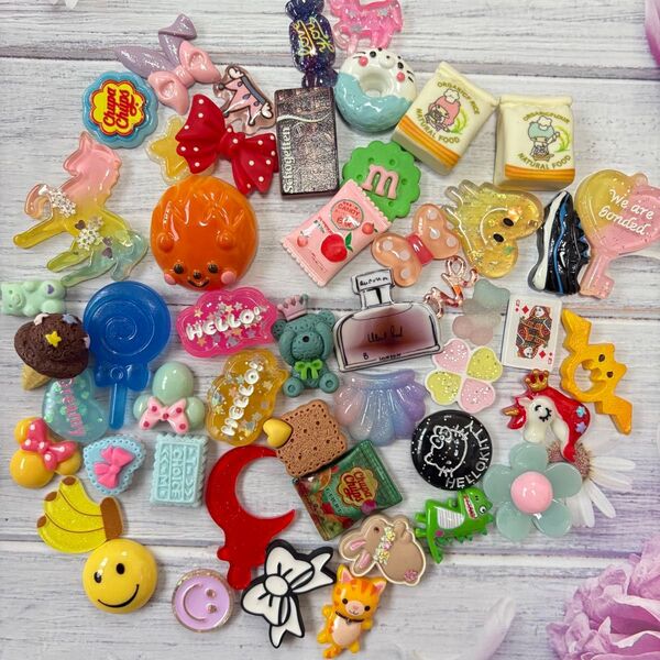 1 デコパーツ 50個 アソート ハンドメイド