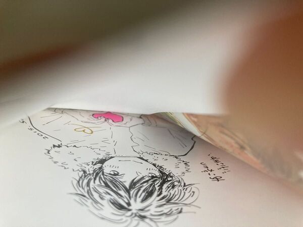 山田と少年 三田織 直筆カラーイラスト入りサイン本