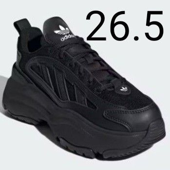 アディダスオズガイア 厚底スニーカー 26.5 オールブラック adidas OZGAIA レディース メンズ