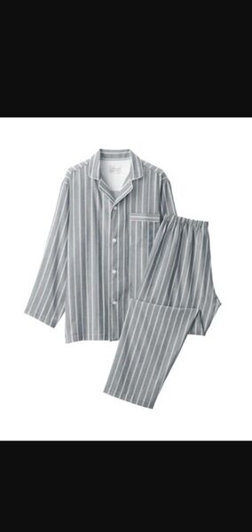 無印良品 二重ガーゼ長袖パジャマ メンズMサイズ