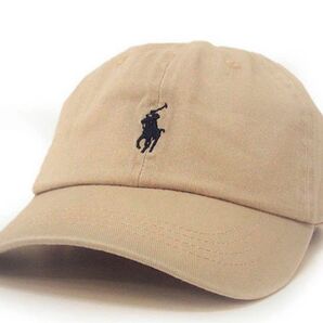 キャップ 帽子 POLO LAUREN RALPH ラルフローレン ベージュ コットン ポロ ベースボールキャップ