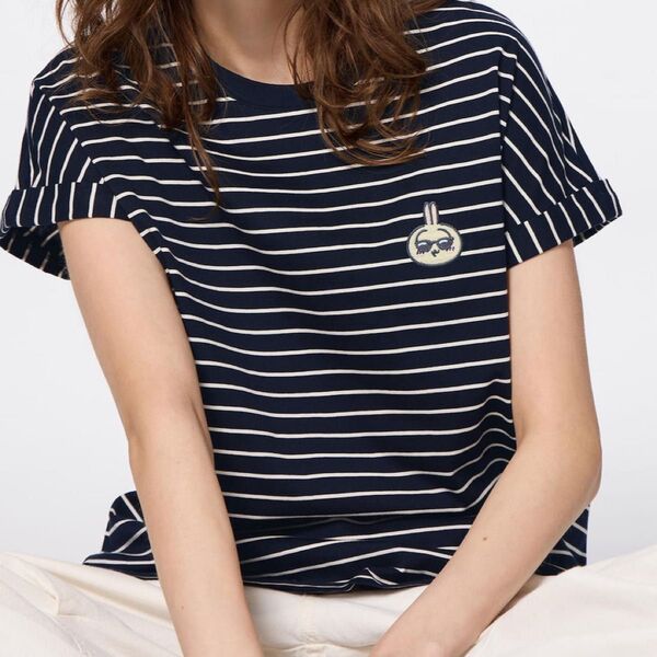 GU ちいかわ ボーダー うさぎ tシャツ Lサイズ