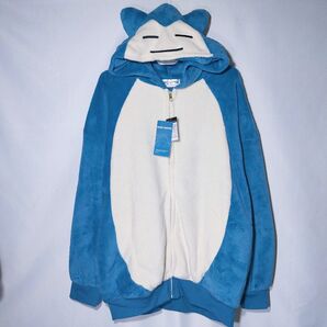 新品 ボアパーカー F カビゴン ポケモン 着ぐるみ 裏ボア なりきり 刺繍