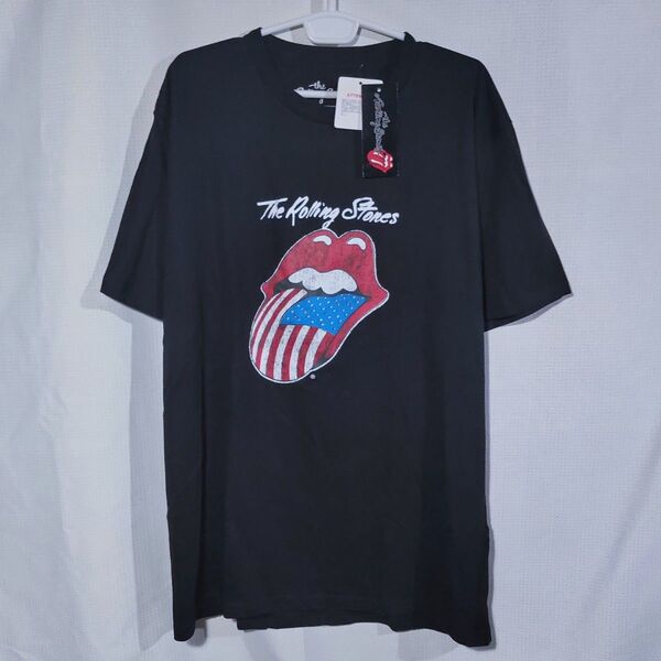 新品 Tシャツ 4L ローリングストーンズ ロック USA 国旗 ベロ バンド