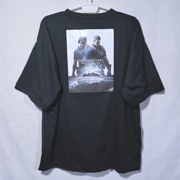 新品 Tシャツ L レオン クリス キービジュアル バイオハザードデスアイランド