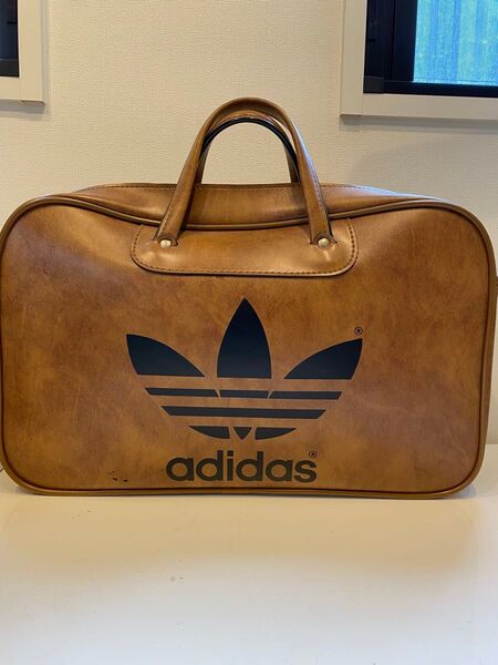 美品 adidas ピーターブラック バッグ ビンテージ キャメル