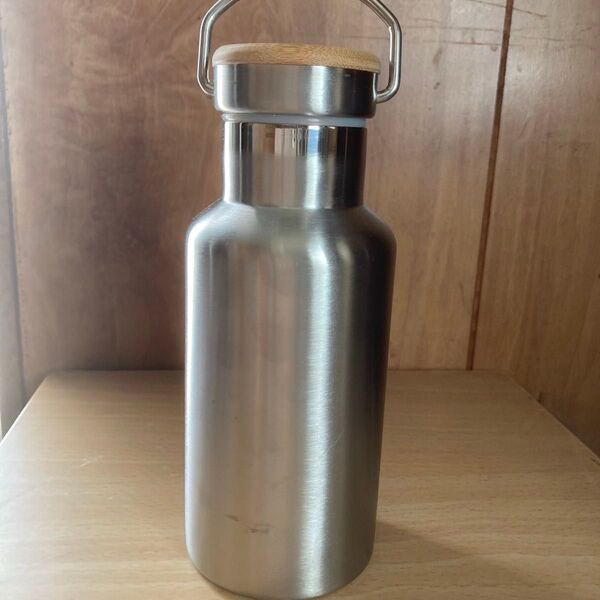 SHIPSの350ml 竹キャップ付きステンレスボトル ノベルティ