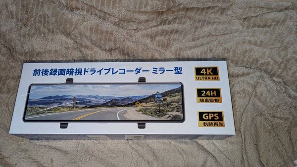 前後録画暗視ドライブレコーダー ミラー型 4K
