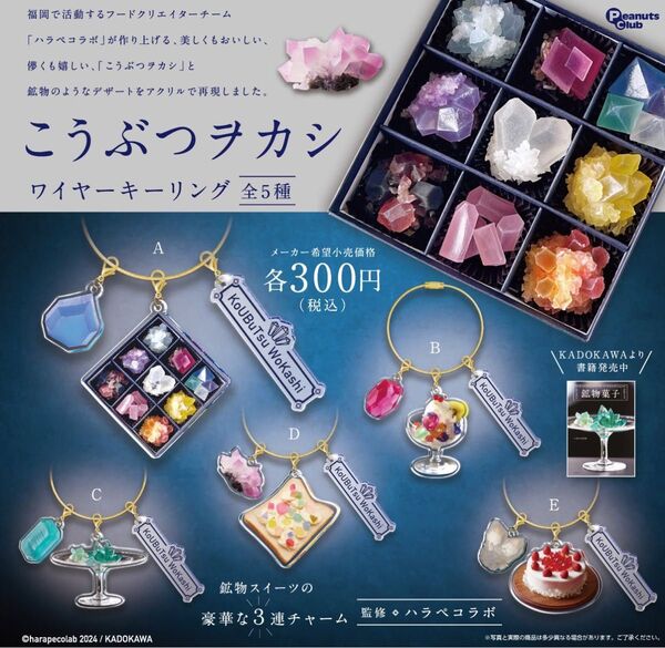 鉱物ヲカシ ワイヤーキーリング D