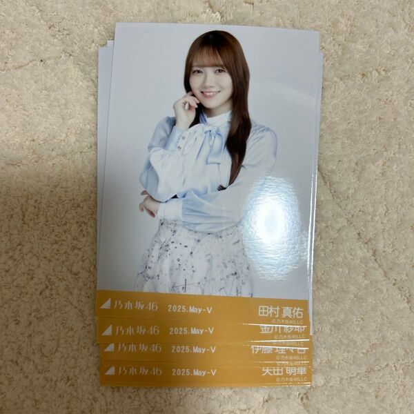 乃木坂46 13th バスラ ビッグボウタイブラウス 生写真 田村真佑 金川紗耶 伊藤理々杏 矢田萌華 等 ランダム 8枚