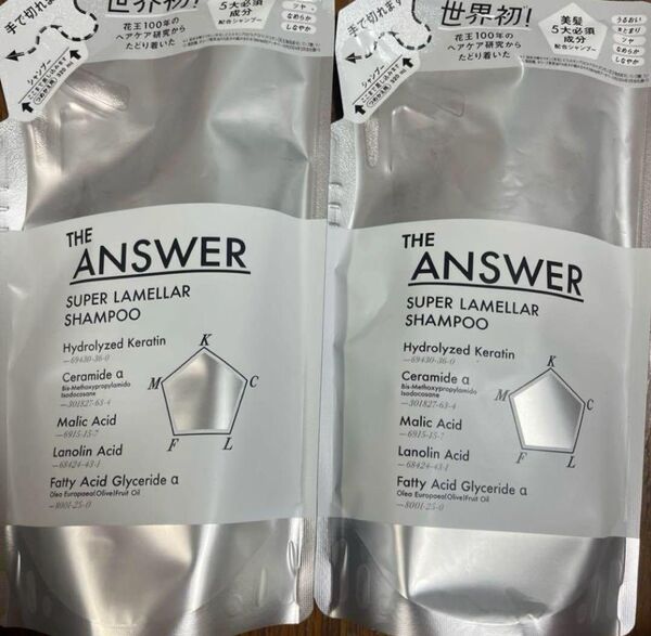 新品 花王 kao THE ANSWER ジアンサー スーパーラメラシャンプー 詰め替え 320ml