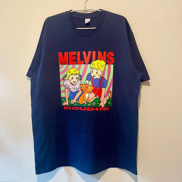 MELVINS Tシャツ HOUDINI 2XLサイズ ネイビー メルヴィンズ