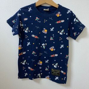 宇宙 Tシャツ 半袖 カットソー ネイビー