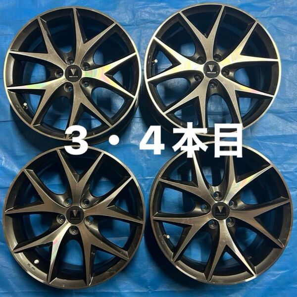 3、4本目 モデリスタホイール シエンタ17×6.5j PCD100 30プリウス 50プリウス