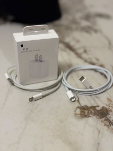 Apple純正 iPhone USB-C アダプター、ケーブル#充電器 Lightning アップル iPad 20W