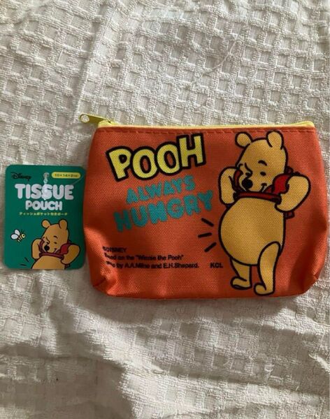 ディズニー くまのプーさん ティッシュポケット付きポーチ プーさん 小物入れ