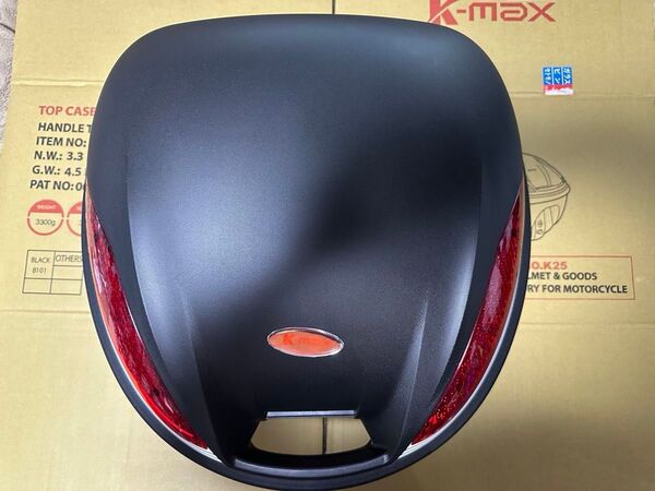 コストパフォーマンスが良いと好評の30Lモデル K-MAX KMAX バイク用 リアボックス 30L K25 トップケース