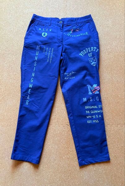 MUNSING WEAR マンシングウェア ストレッチパンツ ネイビー系 11 ゴルフウェア レディース