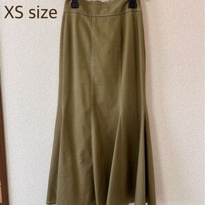 GU◆XS size オリーブ フレアスカート