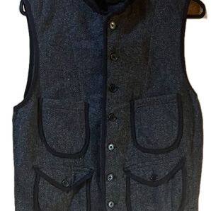 WOOLRICHウールリッチウーレンミルズツイードベスト S グレー USA製