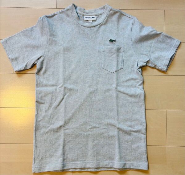 LACOSTE グレー Tシャツ Mサイズ相当