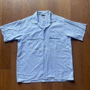 【vintage】50s Montgomery Ward Brent シャツ 開襟シャツ