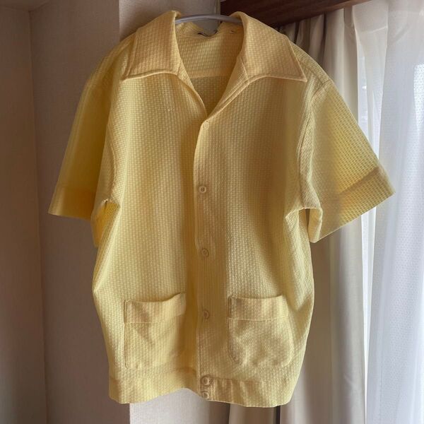 【vintage】半袖 ポリエステル シャツ ポリシャツ 珍品