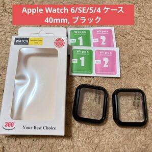 Apple Watch 6/SE/5/4 ケース 40mm, ブラック