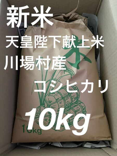 新米 大好評 農家直送 幻のお米 群馬県川場村産コシヒカリ 白米 10kg