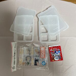 抗菌小分け冷凍トレイ50ミリリットルとペットボトルマーカーバイキンマン