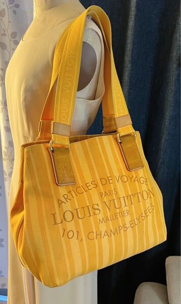 正規品 LOUIS VUITTON ルイ・ヴィトン プランソレイユ カバ PM トートバッグ 肩掛け