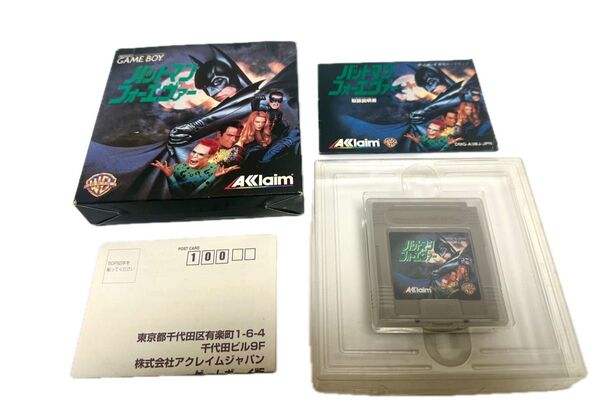 【入手困難】【良品】GB バットマンフォーエバー ゲームボーイ ソフト 箱説付