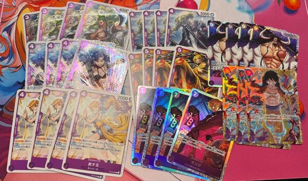 ワンピースカード 紫ルフィ デッキ パーツ