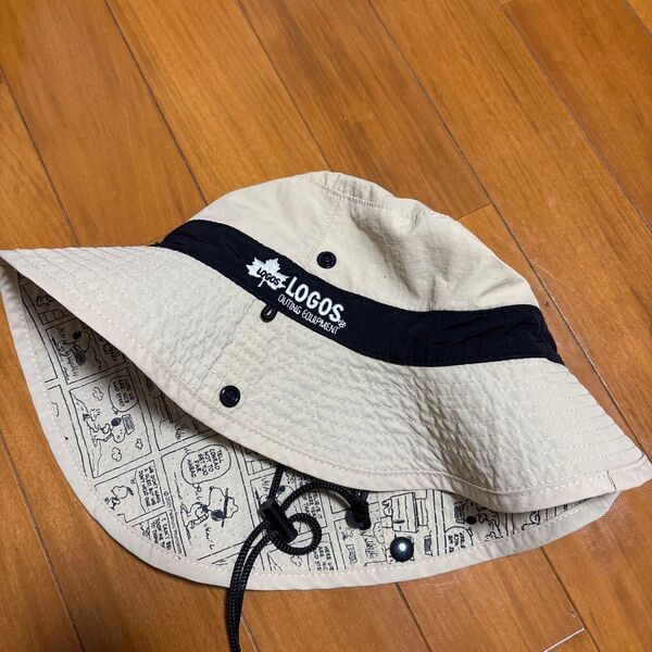LOGOS×スヌーピー コラボ ハット 帽子 ベージュ