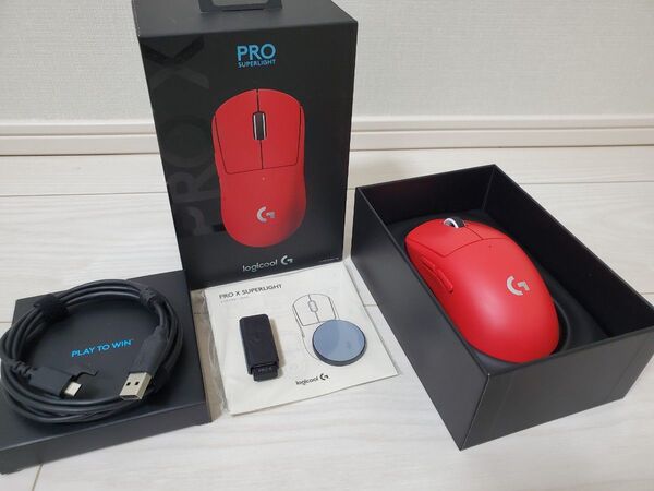 Logicool PRO X SUPERLIGHT G-PPD-003WL-RD ロジクール ワイヤレス ゲーミングマウス