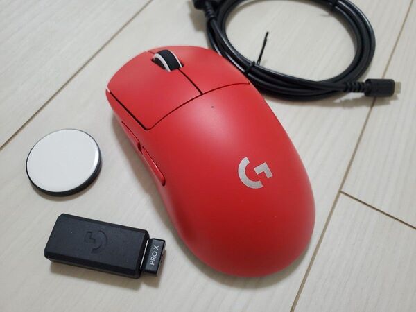 Logicool PRO X SUPERLIGHT G-PPD-003WL-RD ロジクール ワイヤレス ゲーミング マウス