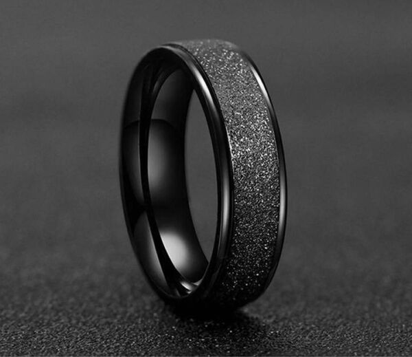 ラフリング6mm ステンレスリング 指輪 リング メンズリング サージカルステンレス 金属アレルギー対応