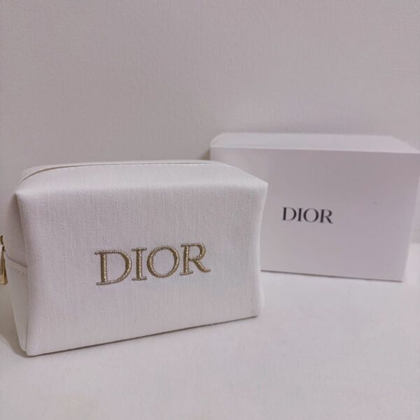 Dior ノベルティ ポーチ クリスチャンディオール デニム ホワイト