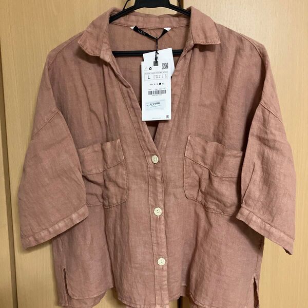 ZARA ザラ リネンシャツ L