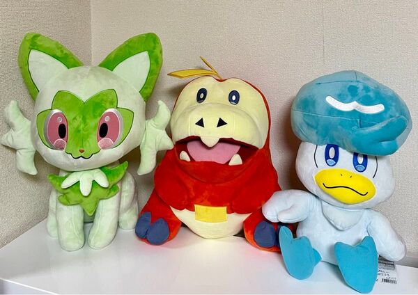 ★早い者勝ち★ ポケモンセンターオリジナル 等身大 ホゲータ ニャオハ クワッス ポケモン スカーレット バイオレット