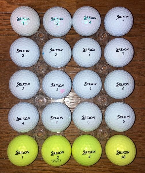 ロストボール SRIXON Z-STAR 20球 傷、汚れ、マーカー有ります。写真でご確認の上、ご検討ください。