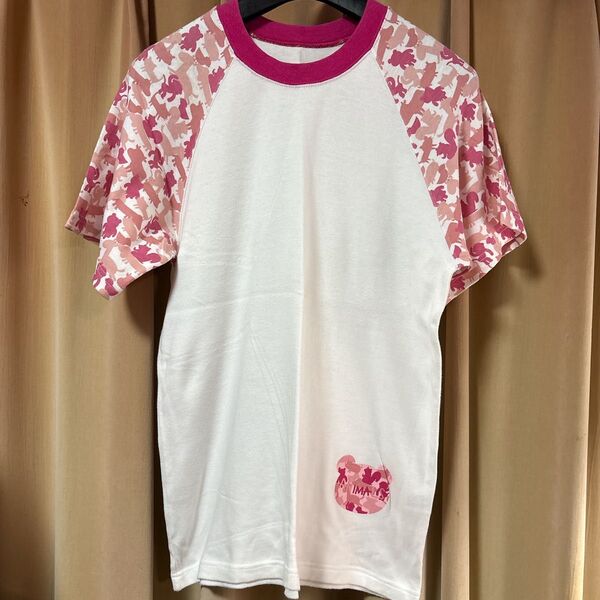 m.d.v. 半袖 Tシャツ トップス カットソー ピンク ホワイト 白 動物