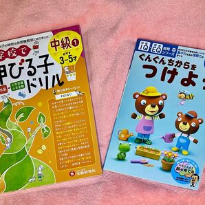 小学校で伸びる子ドリル 中級 + ぐんぐんちからをつけよう 6歳 2冊セット