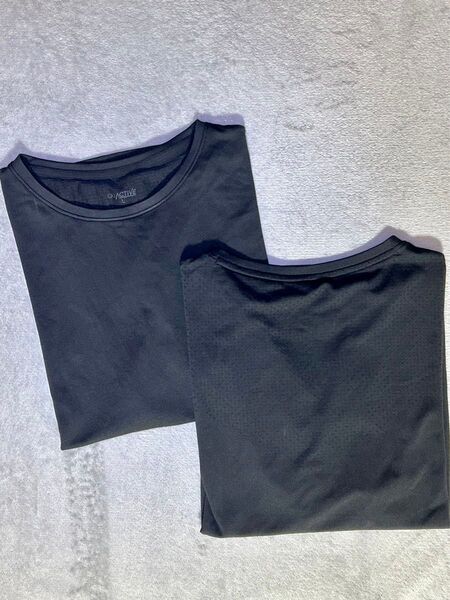 GU ACTIVE Tシャツ Lサイズ 2枚セット ブラック