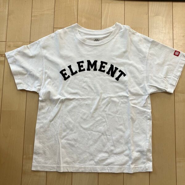 ELEMENT キッズ150半袖Tシャツ ホワイト 白 古着