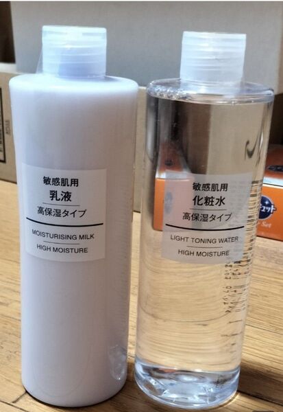 無印良品 高保湿タイプ 乳液 化粧水 400mm 各1本セット 新品未開封