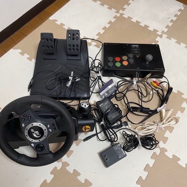 HORI ハンコン ペダル PS2 PS3 PC 3点セット ソフトGRAN TURISMO 4