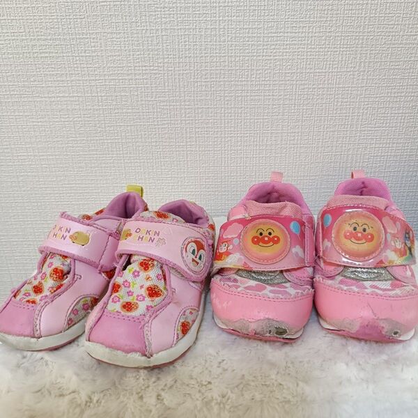 子供靴 アンパンマン ドキンちゃん 2足セット 13cm 14cm ピンク