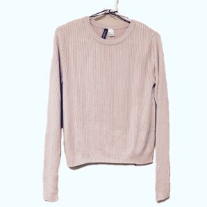 H&M シンプル トップス コーラルピンク