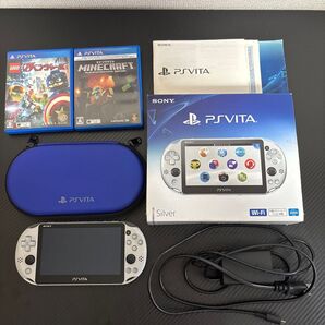 美品 PS VITA 2000 シルバー 8GBメモリーカードPSVITA SONY PCH-2000